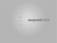 Tablet Screenshot of benjaminblock.com